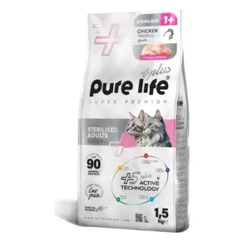 Pure Life Plus Sterılısed Tavuklu Kedi Maması 1.5 Kg