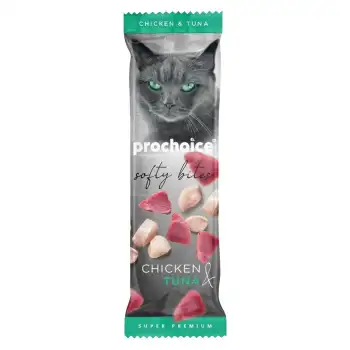 Pro Choice Softy Bites Tavuk & Ton Balığı Yumuşak Kedi Ödülü 10 Gr
