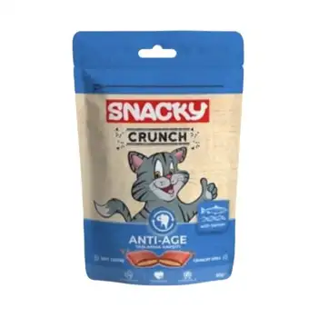 Snacky Crunch Anti-Age Somonlu Yaşlanma Karşıtı Kedi Ödülü