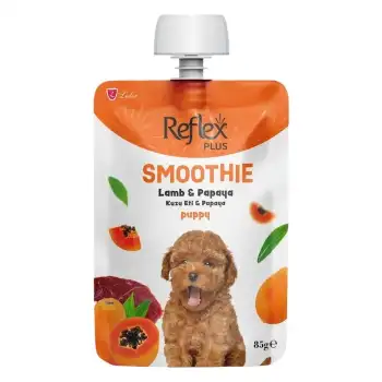 Reflex Plus Smoothie Kuzu Etli ve Papayalı Sıvı Yavru Köpek Ödül Maması