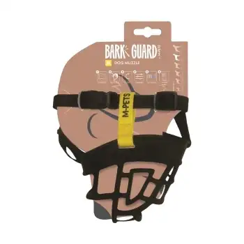M-Pets Bark Guard Ağızlık Xl Black/yellow