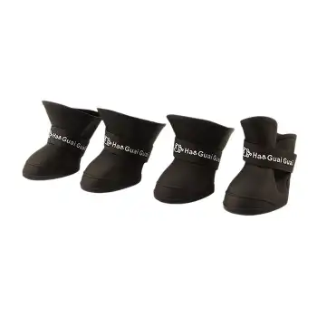 Ha Guai Silikon Siyah Köpek Ayakkabısı M