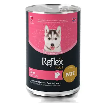 Reflex Plus Püre Kuzulu Yavru Köpek Konservesi 395 Gr