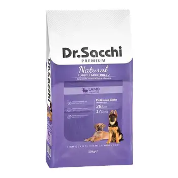 Dr. Sacchi Kuzu Etli Yavru Köpek Maması 15 Kg