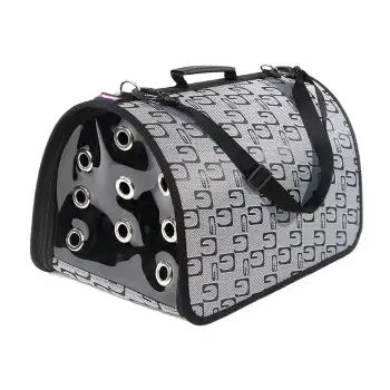 Pet Pretty Fly Bag Kapalı Taşıma Çantası Gri 44X28X28 Cm