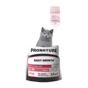 Pronature Tavuklu Ve Pirinçli Yavru Kedi Maması 1.5 Kg