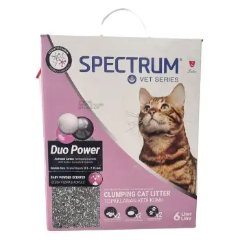 Spectrum Duo Power Active Carbon&bebek Pudralı Kedi Kumu 6 Lt
