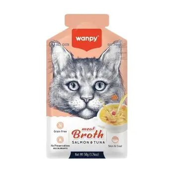Wanpy Somonlu ve Ton Balıklı Tahılsız Kedi Çorbası 50 Gr