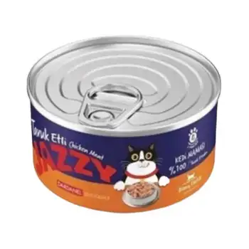Jazzy Yetişkin Konserve Kedi Maması Tavuklu 90 Gr