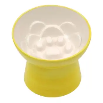 Vetinova Yüksek Eğimli Seramik Yavaş Yeme Mama Kabı/ Kedi-köpek