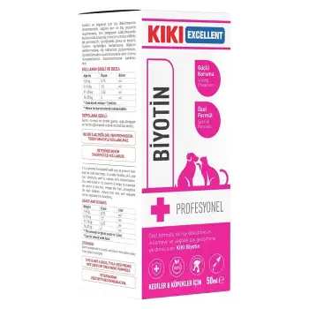 Kiki Excellent Biyotin Tüy Dökülme Önleyici Kediler ve Köpekler için Şurup