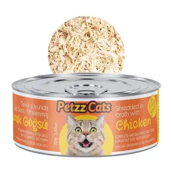 Petzzcats Tavuk Etli Konserve Kedi Maması 70 Gr