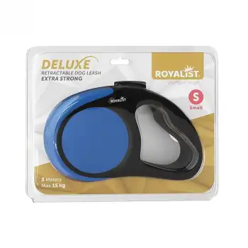 Royalist Deluxe Otomatik Köpek Gezdirme Tasması Mavi Small 3 mt