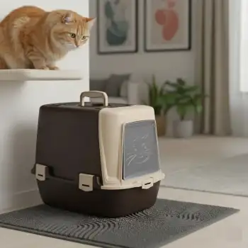 Plastart Önü Açılabilen Kapalı Kedi Tuvaleti 38,5*60*40,5 cm