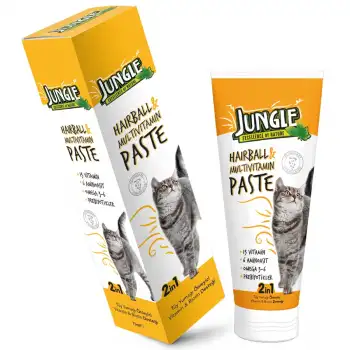 Jungle Anti Hairball ve Multivitamin Deri ve Tüy Sağlığı Destekleyici Kedi Malt Macunu 75 Ml