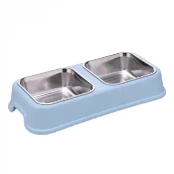 Nunbell Melamin Çelik İkili Mama Kabı 2li