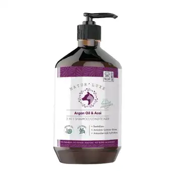 M-Pets Naturluxe Argan Oil & Acai Yağlı Köpek Şampuanı (500 ml)
