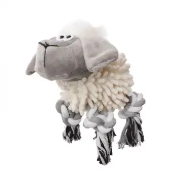 Eastland İpli Sesli Peluş Koyun Köpek Oyuncağı (25 cm)