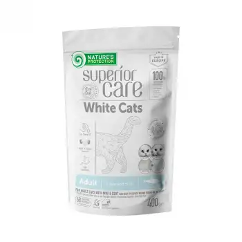 Natures Protection Superior Care Beyaz Tüylü Kediler İçin Tahılsız Ringa Balıklı Yetişkin Kedi Maması (400 G)