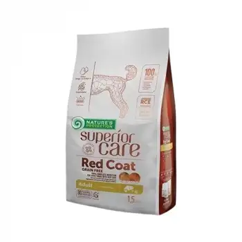Natures Protection Tahılsız Somonlu Küçük Irk Kızıl Yetişkin Köpek Maması (1,5 kg)