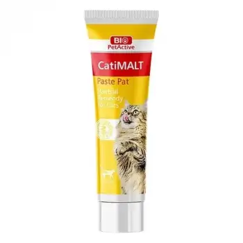 Bio PetActive Cati Malt Paste Tüy Yumaği Önleyici Kedi Vitamini 100 Ml