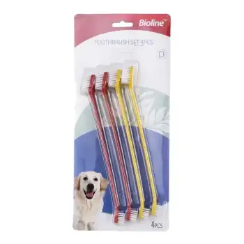 Bioline Kedi ve Köpek İçin Diş Fırçası (4lü)