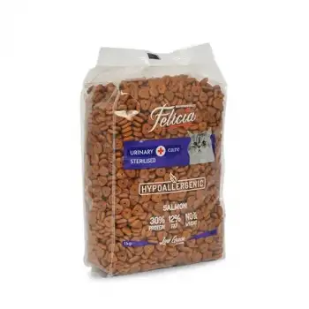 Felicia Düşük Tahıllı Hipoalerjenik Somonlu Kısırlaştırılmış Kedi Maması 1 Kg