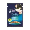 Purina Felix Çifte Lezzet Somonlu ve Sardalyalı Yetişkin Kedi Pouch Yaş Mama 85 gr