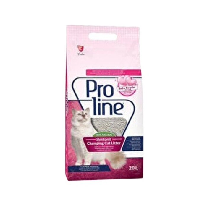 Proline İnce Taneli Bebek Pudralı Topaklaşan Kedi Kumu 20 lt