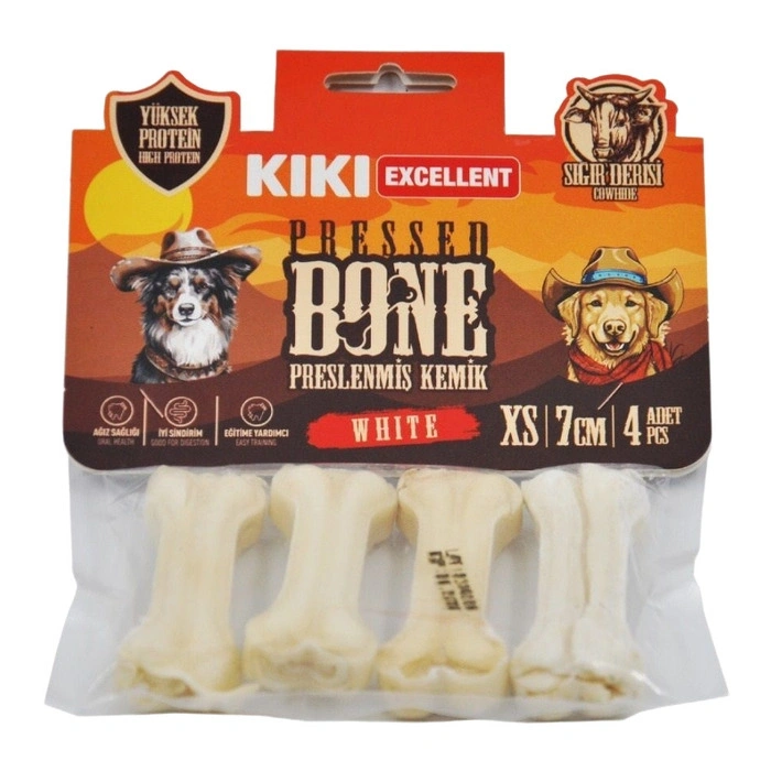 Kiki Excellent Beyaz Kemik 7 Cm 4lü