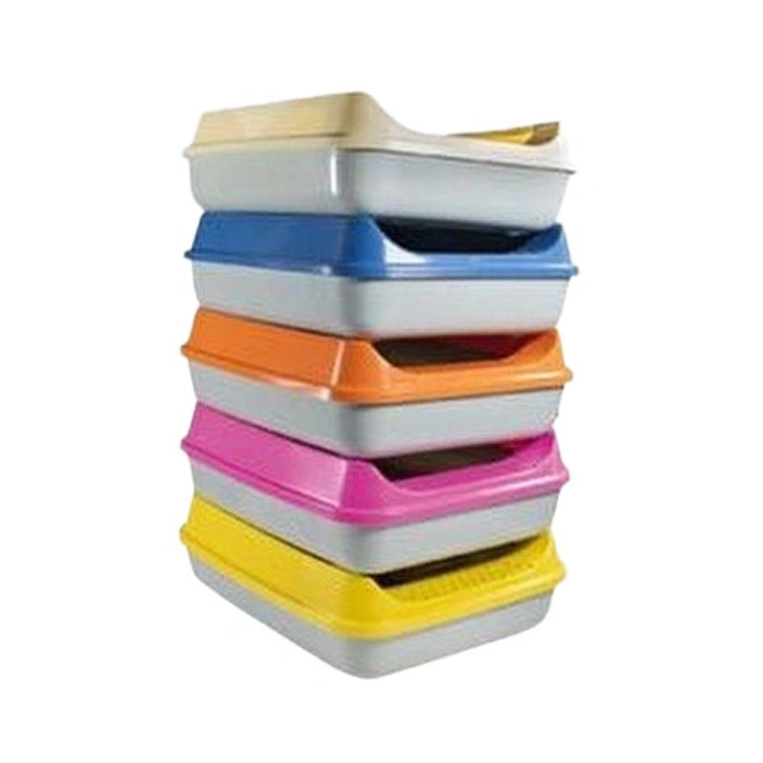 Vetinova Renkli Açık Kedi Tuvaleti 37x49x34 cm