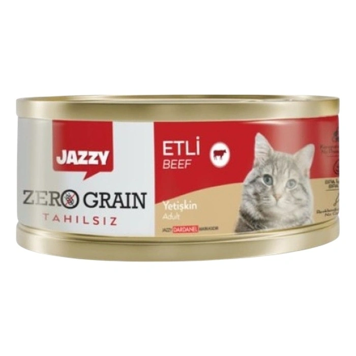 Jazzy Sığır Etli Tahılsız Yetişkin Yaş Kedi Maması 90 Gr