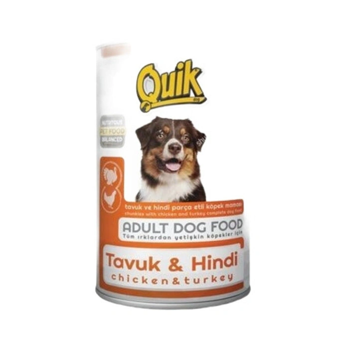Quik Tavuk ve Hindili Köpek Konserve Maması 415 gr