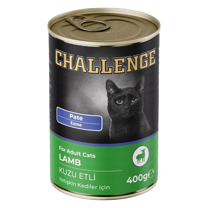 Challenge Kuzu Etli Konserve Yetişkin Kedi Maması 400 Gr