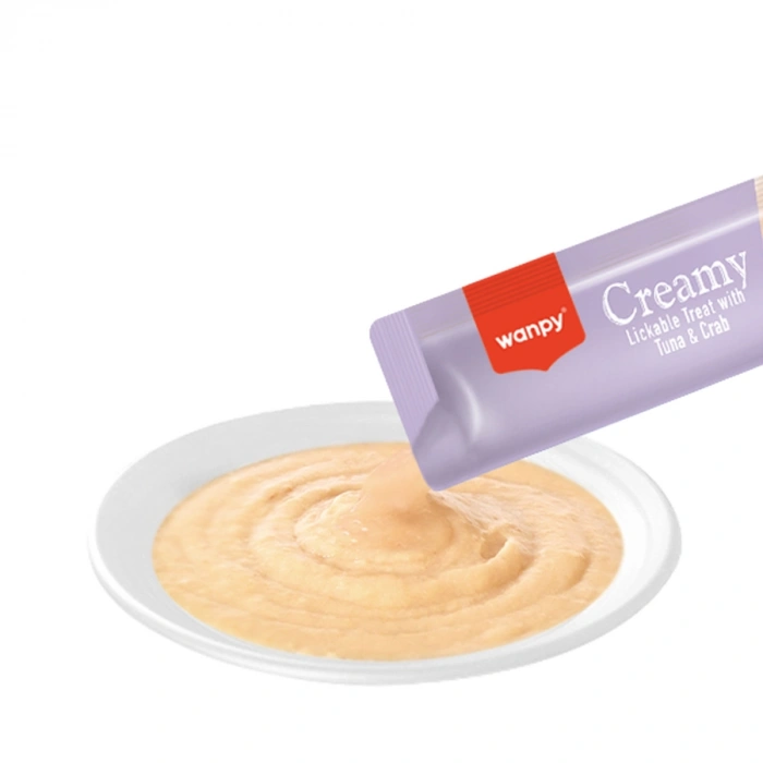 Wanpy Bağışık Güçlendirici Ton Balıklı ve Yengeçli Sıvı Kedi Ödül Maması (5 x 14 g)