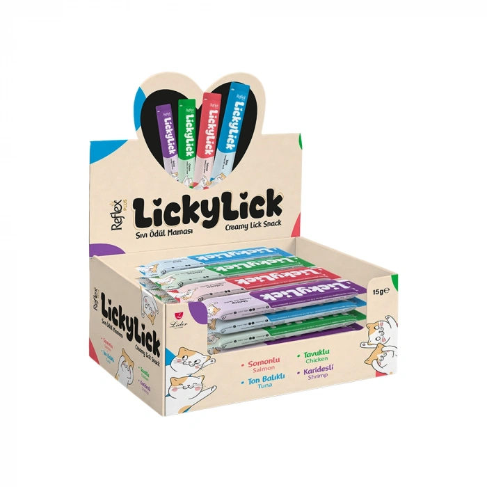 Reflex Plus LickyLick Karışık Kedi Ödül Maması (72 x 15 g)