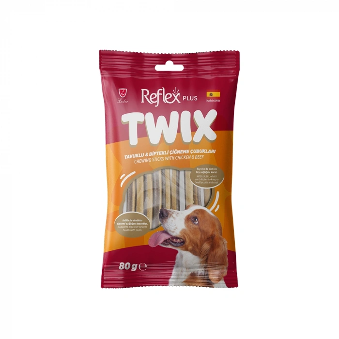 Reflex Plus Tavuk Etli ve Biftekli Çiğneme Çubukları (80 g)