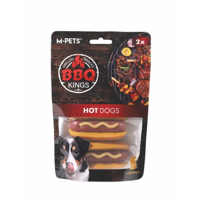 M-Pets BBQ Kings Hot Dogs Tavuk Etli Köpek Ödül Maması (135 g)