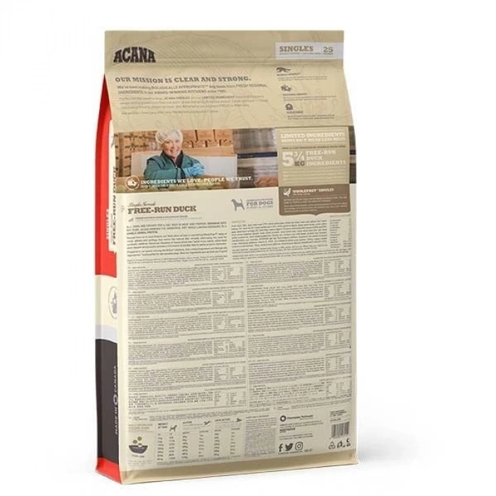 Acana Free-Run Duck Tahılsız Ördekli Yetişkin Köpek Maması 11.4 Kg