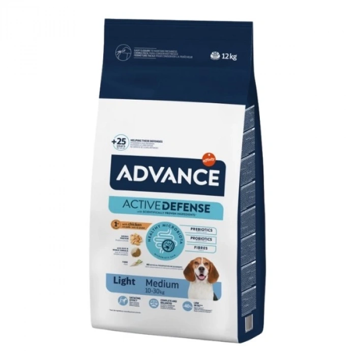 Advance Light Medium Tavuklu Orta Irk Diyet Köpek Maması 12 Kg