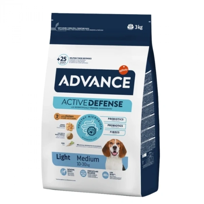 Advance Light Medium Tavuklu Orta Irk Diyet Köpek Maması 3 Kg