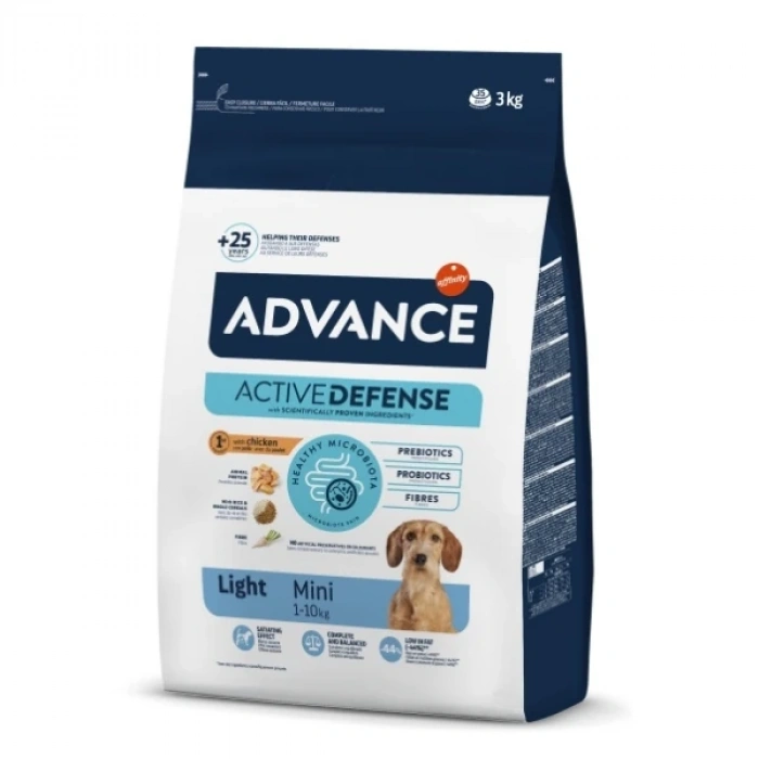 Advance Light Mini Tavuklu Küçük Irk Diyet Köpek Maması 3 Kg