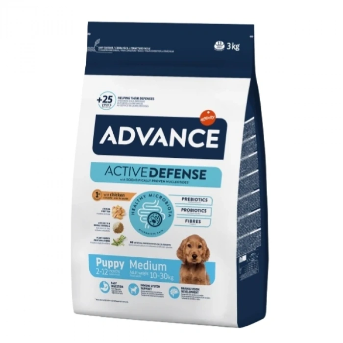 Advance Puppy Medium Tavuklu Orta Irk Yavru Köpek Maması 3 Kg