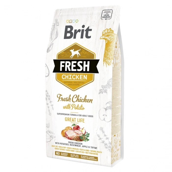 Brit Fresh Tavuk ve Patatesli Yetişkin Köpek Maması 12 Kg