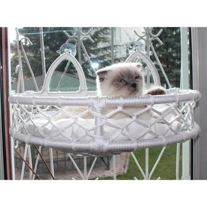 CozyCat Kedi Cam Yatağı & Cam Askılı Vantuzlu Kedi Yatağı