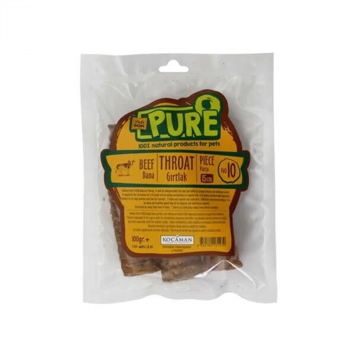 Delibon Kurutulmuş Parça Dana Gırtlak Köpek Ödül Maması 15 Cm 100 Gr