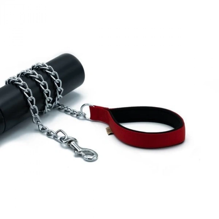 Doggie Comfort Dokuma Köpek Gezdirme Tasması Medium Kırmızı 3.5x110 Cm