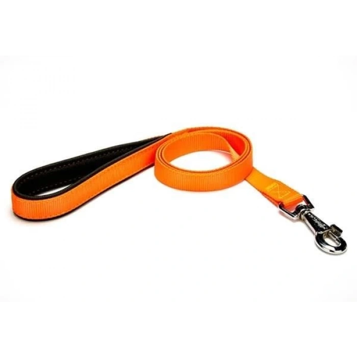 Doggie Comfort Dokuma Köpek Gezdirme Tasması Medium Turuncu 2x140 Cm