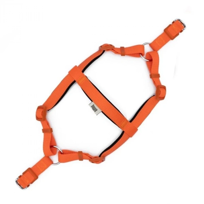 Doggie Comfort Dokuma Ronin Köpek Göğüs Tasması Medium Turuncu 2x45-55 Cm