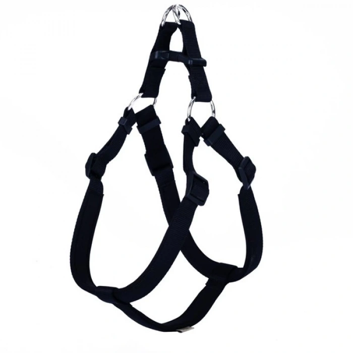 Doggie Comfort Dokuma Ronin Köpek Göğüs Tasması Xlarge Siyah 2.5x65-75 Cm